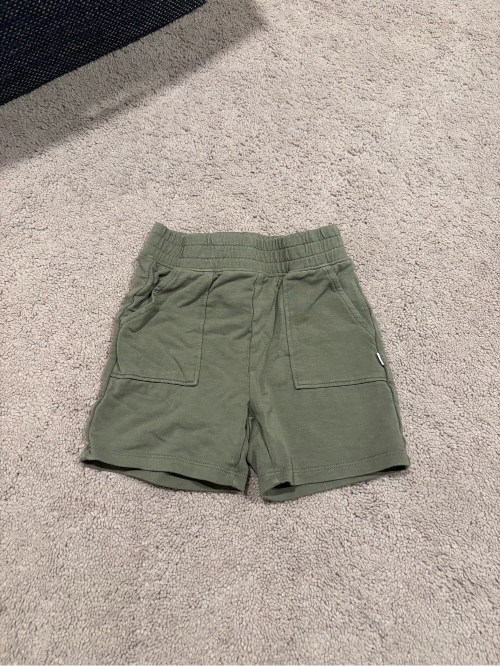 Little Sleepies Kids Olive Green Pull-On Shorts
